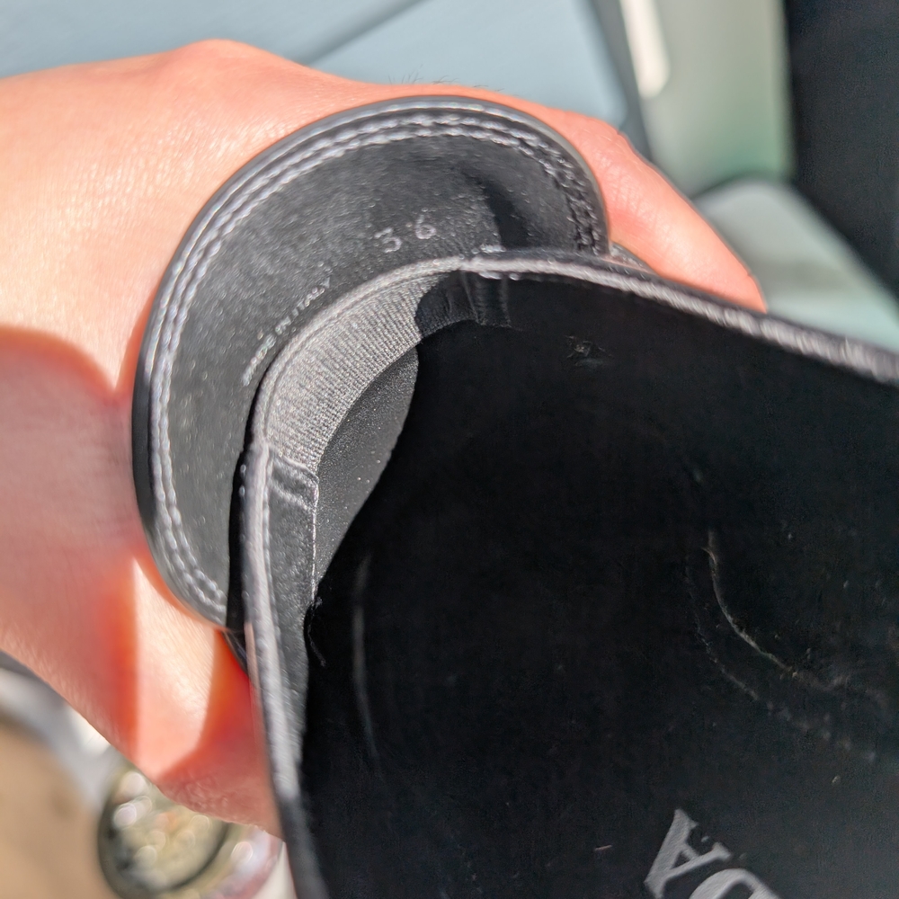 Prada Women's Glossy Black Slip-On Loafers - Picture 6 of 9